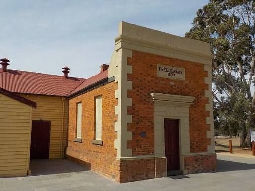 The historic Wallan Free Library building, built in 1877
